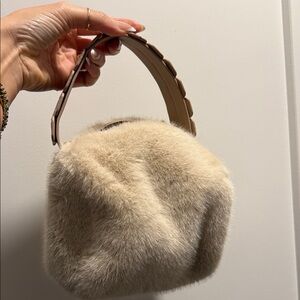 NWOT Faux fur small handbag